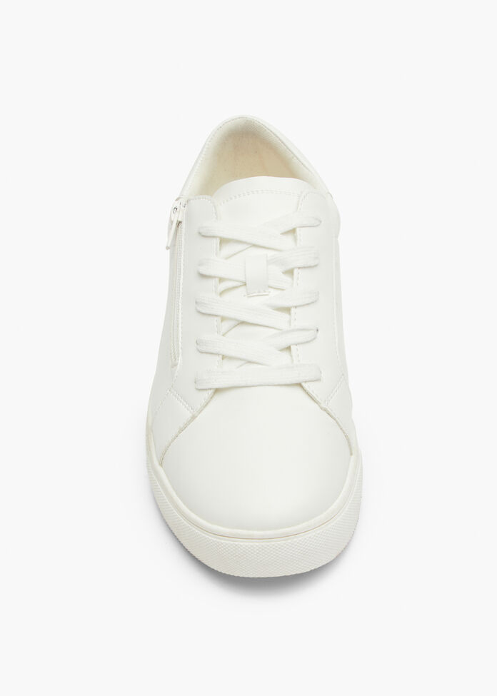 Lace Up Side Zip Sneaker, , hi-res