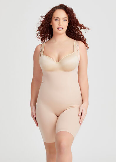 Plus Size Mid Thigh Control Bodysuit