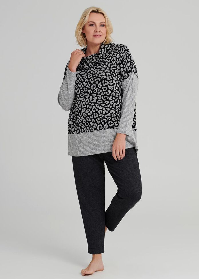 Animal Chic Lounge Top, , hi-res
