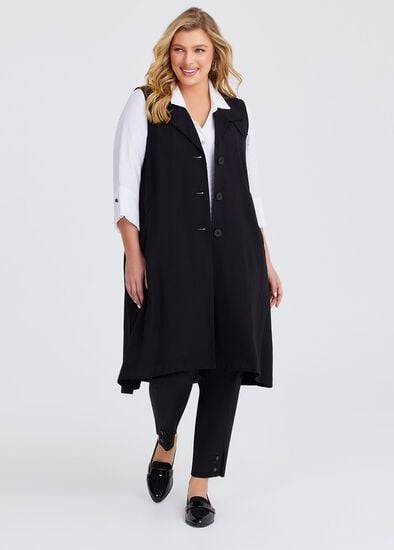 Plus Size Tapered Work Pant