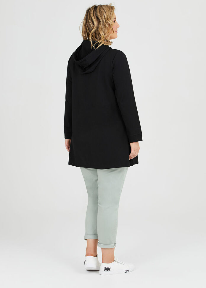 Bamboo Ponte Hooded Tunic, , hi-res