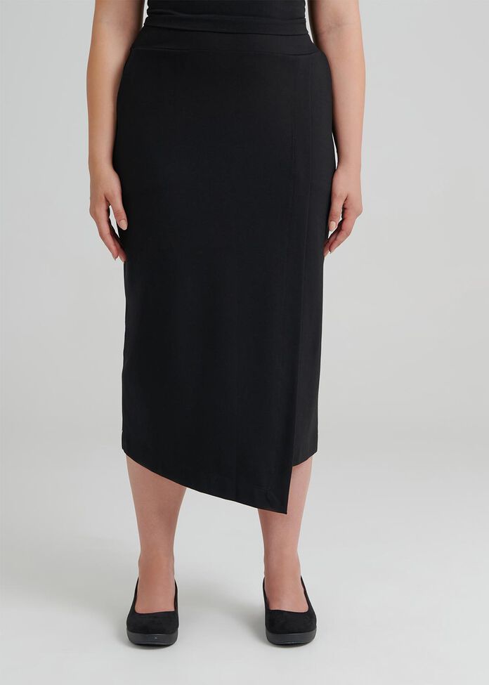 Shop Plus Size Ponti Base Skirt in Black | Taking Shape AU
