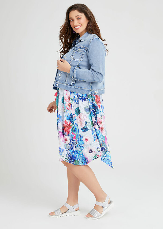 Taylor Distressed Crop Denim