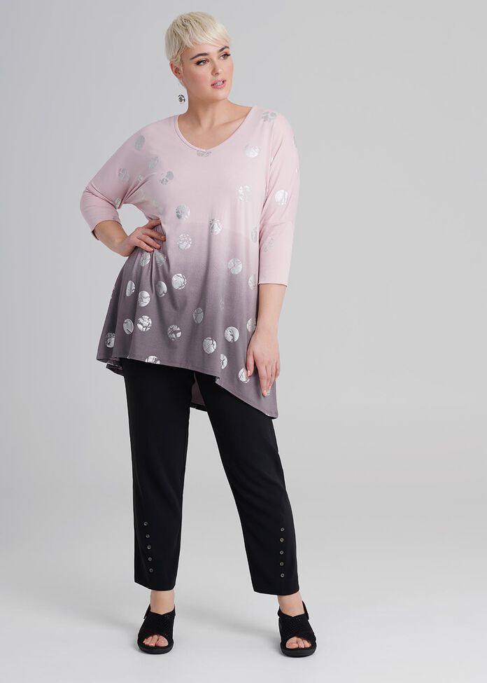 Rose All Day Foil Tunic, , hi-res