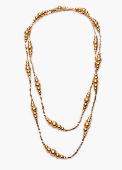 Plus Size Fully Beaded Long Necklace
