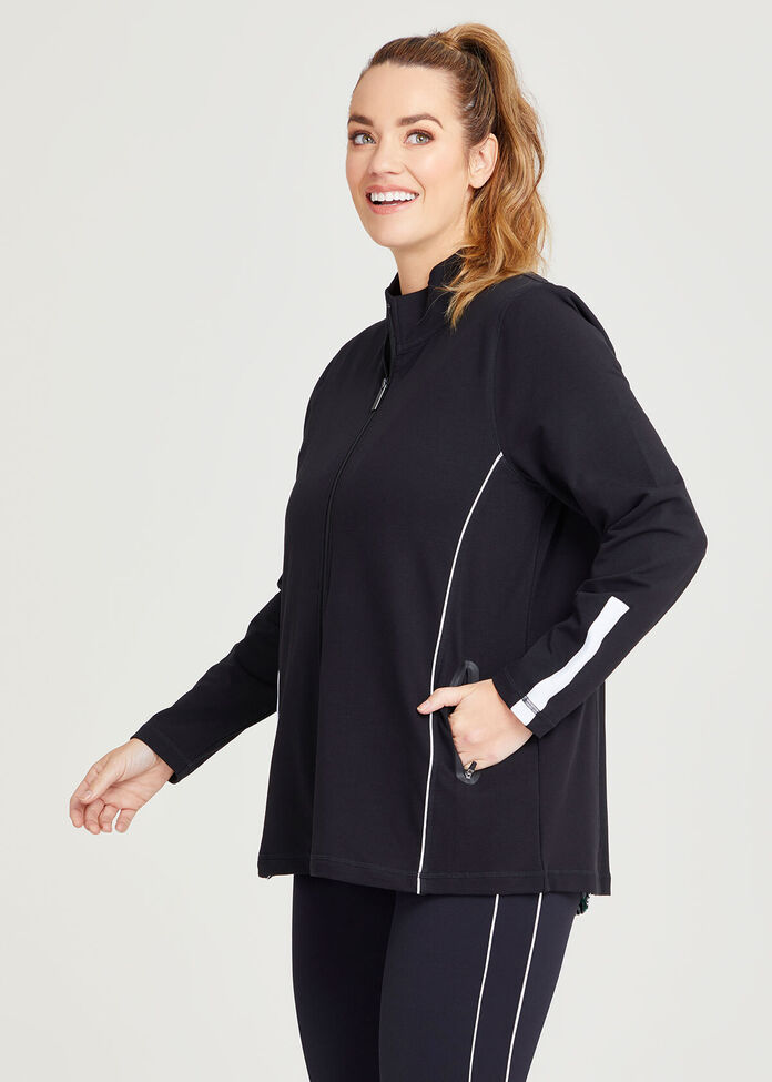Active Piping Detail Jacket, , hi-res