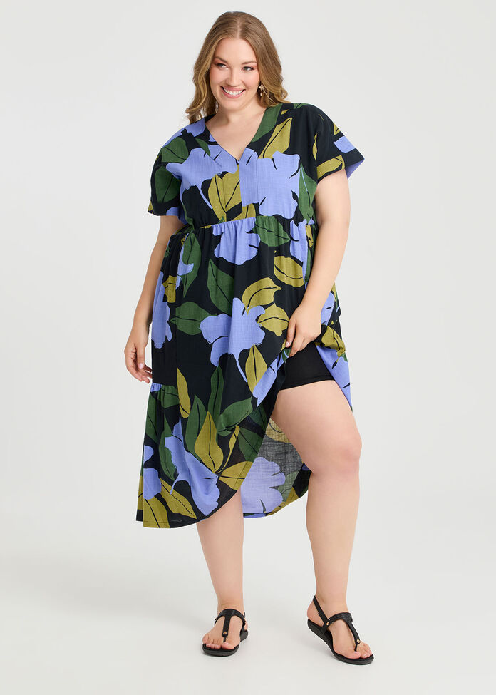 Ophelia | Floral Print V-Neck Dress