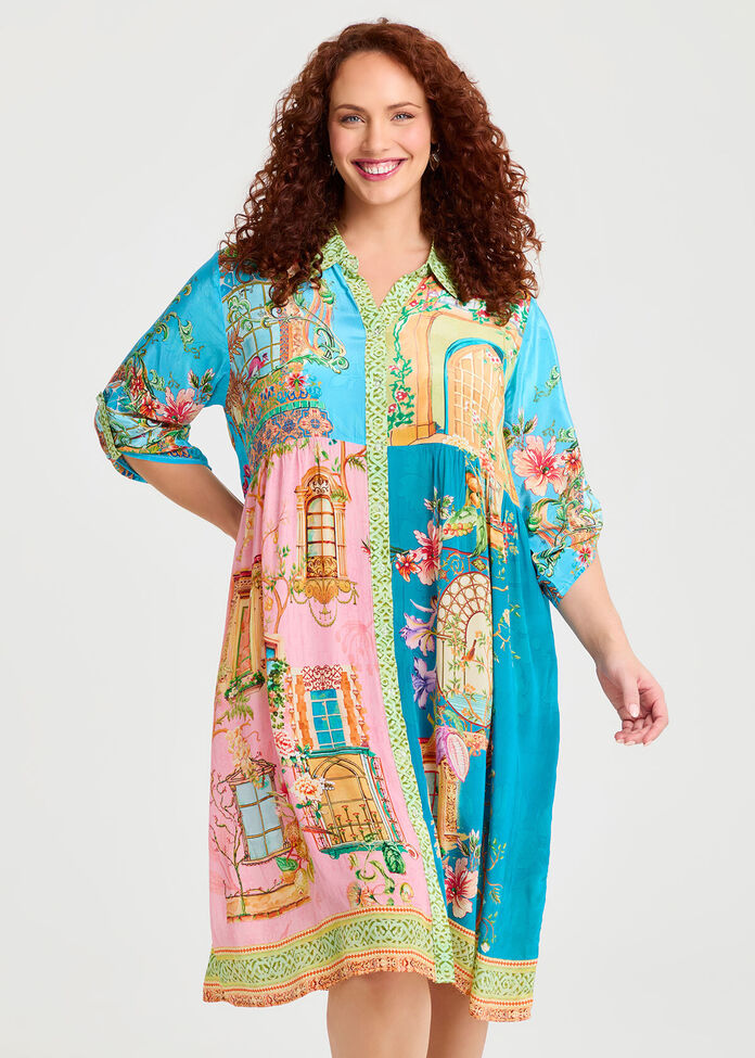 Natural Iris Dress, , hi-res