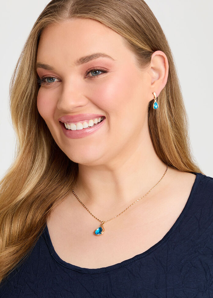 Pretty Necklace & Earring Set, , hi-res
