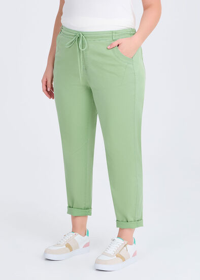 Plus Size Lyocell Blend Washed Jogger