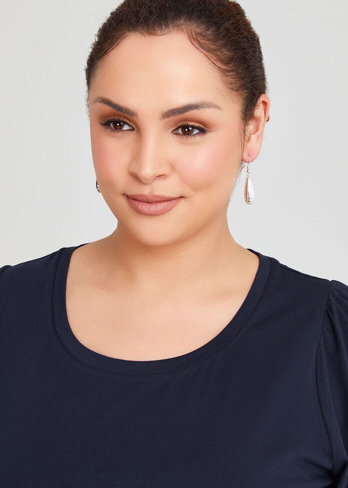 Shiny Drop Earrings, , hi-res