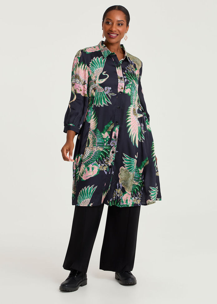 Natural Ivy And Rose Shirt, , hi-res