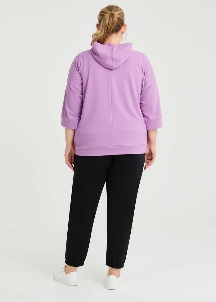Cotton Zip Thru Hoodie, , hi-res