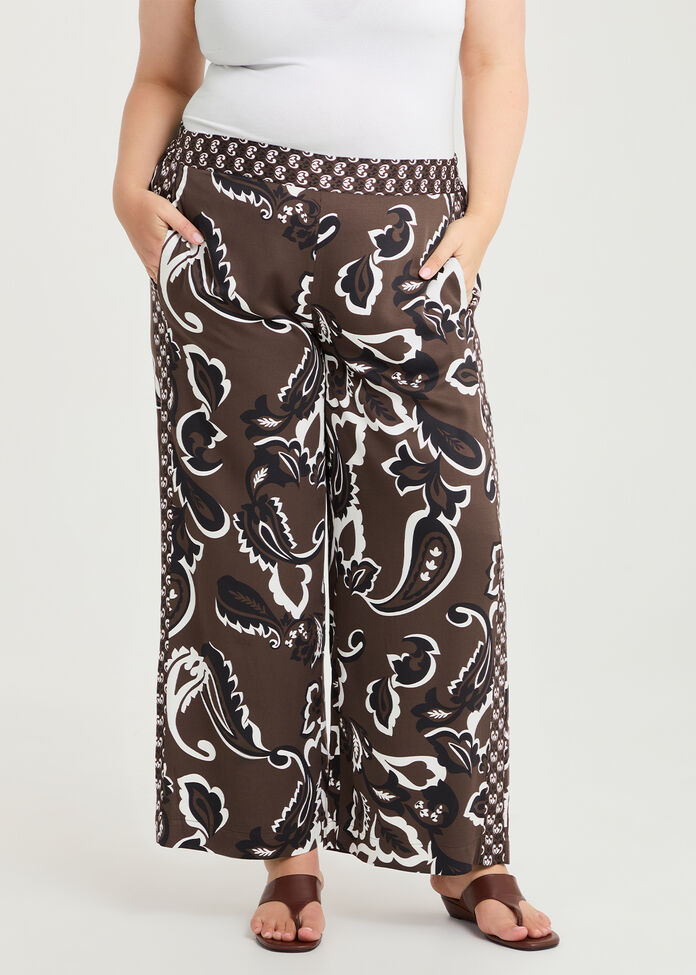Natural Wide Leg Pant, , hi-res