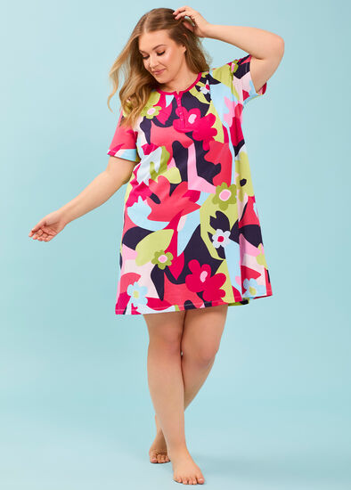 Plus Size Australian Cotton Flora Nightie