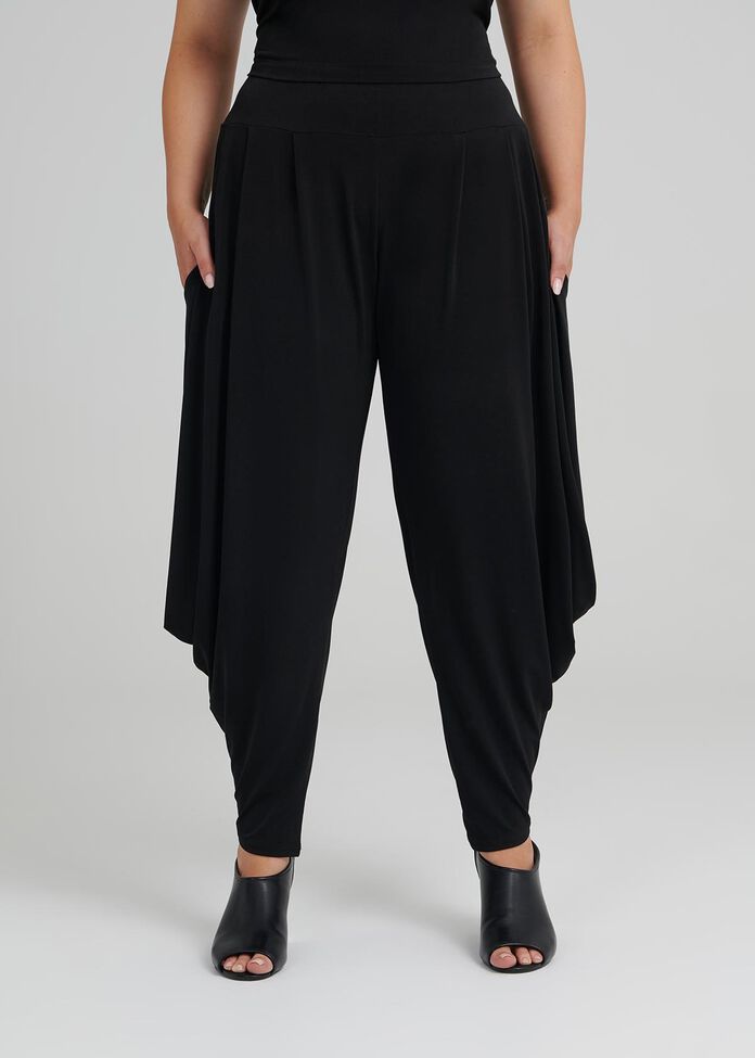 Shop Genie Drape Pant in black in sizes 12 to 24 Taking Shape