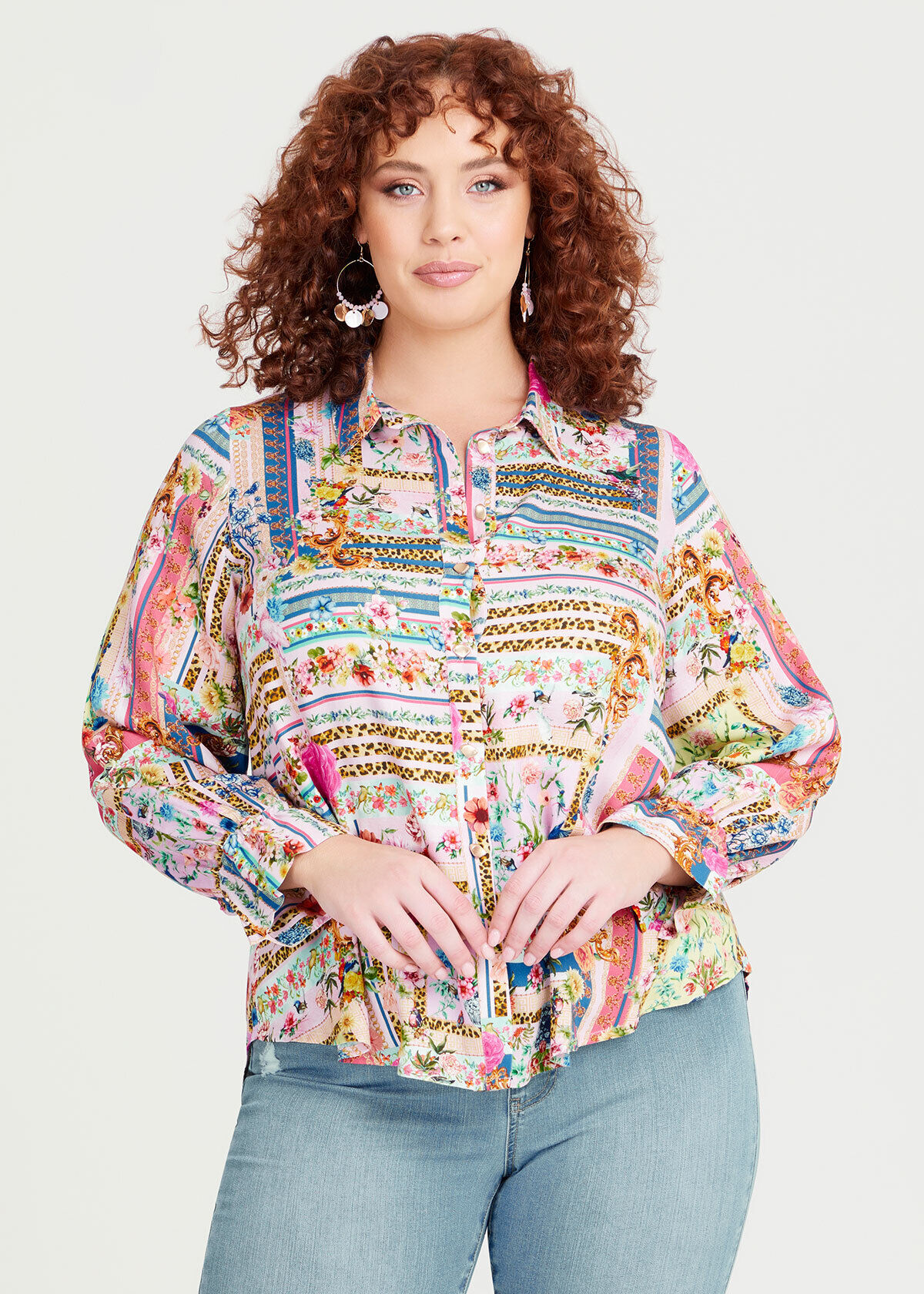 Scarf print blouse new arrivals