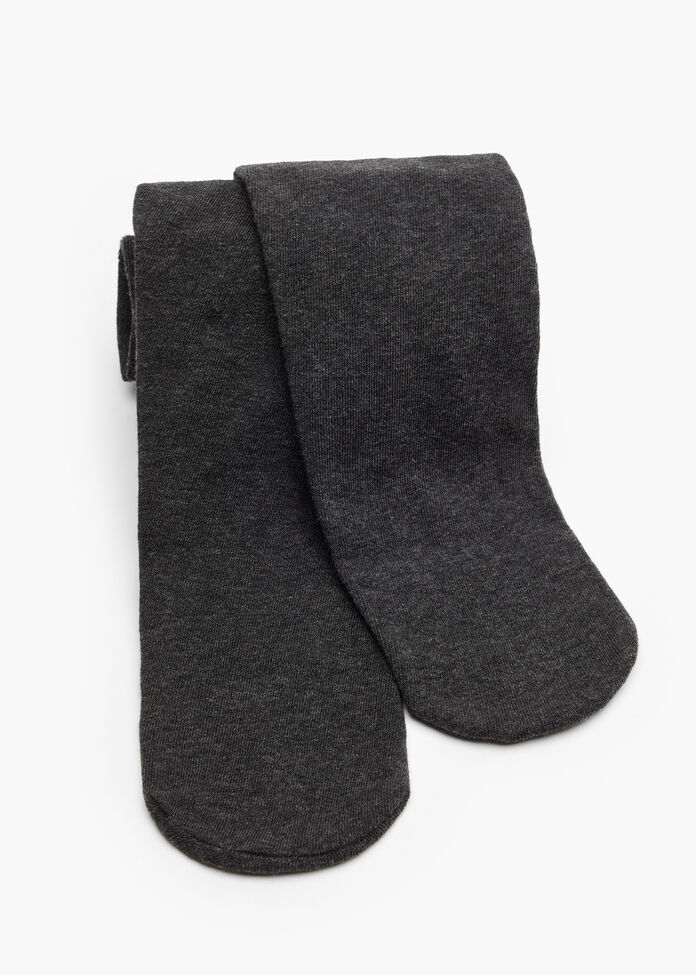 Opaque Cotton Blend Tights, , hi-res