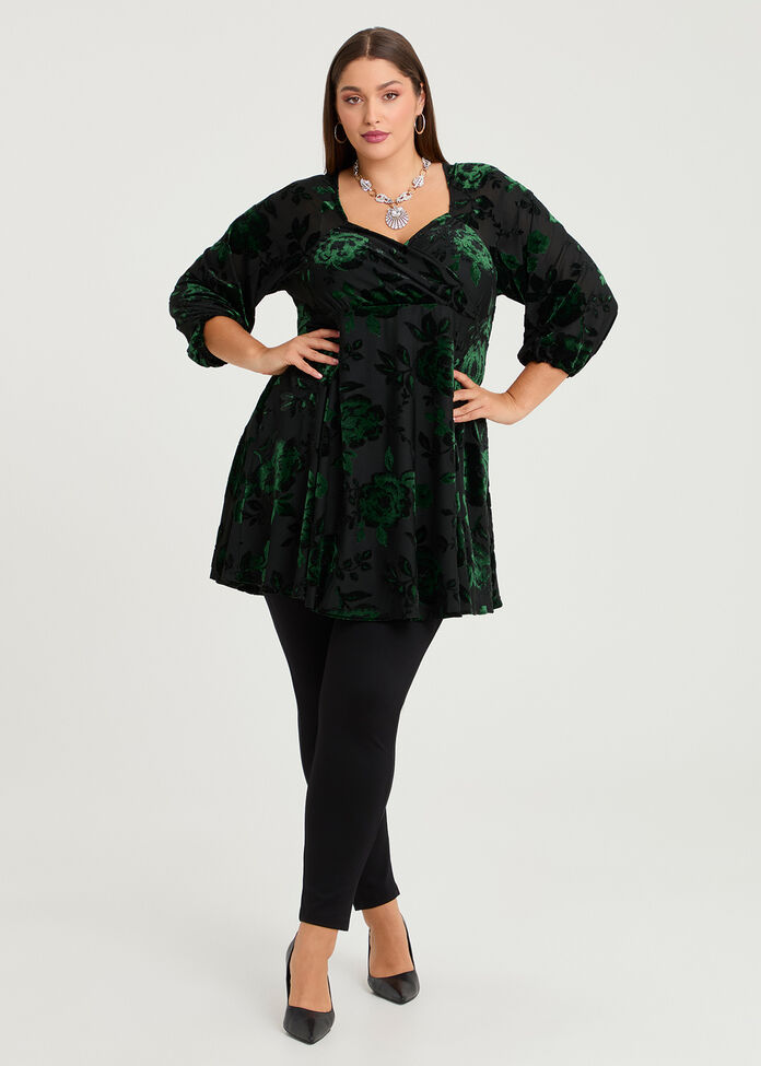 Empire Velvet Cocktail Tunic, , hi-res
