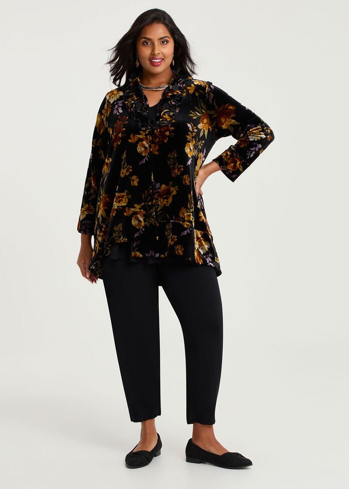 Midnight Rose Velour Cardigan, , hi-res