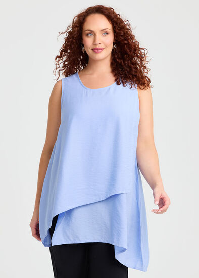 Plus Size Natural Layering Sleeveless Top