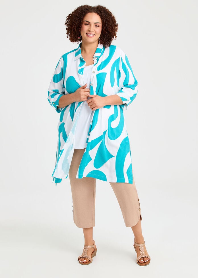Making Waves Long Natural Shirt, , hi-res