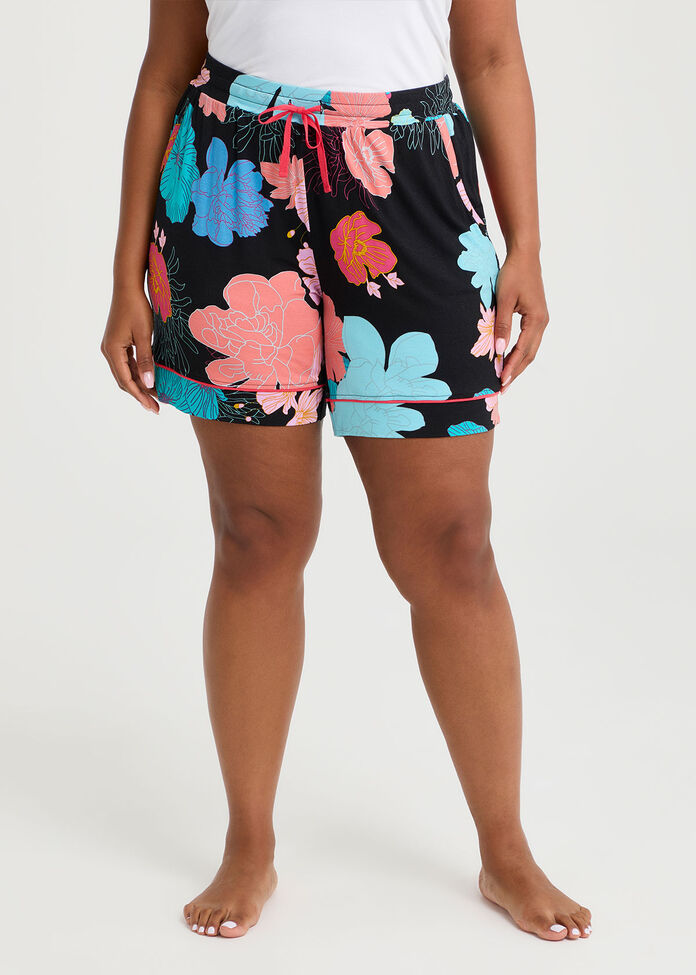 Bamboo Flora Dusk Pyjama Short, , hi-res