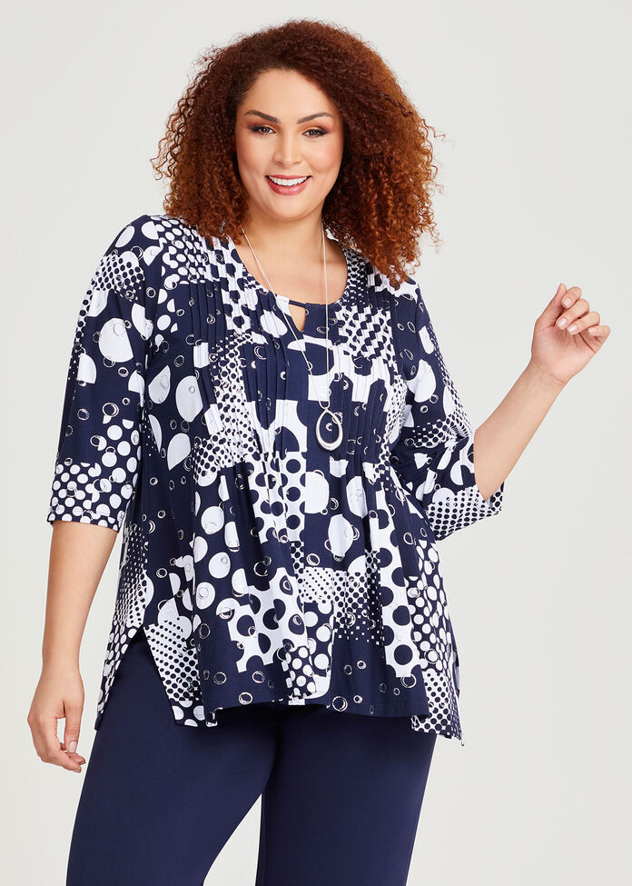 Foil Spot Natural Top, , hi-res