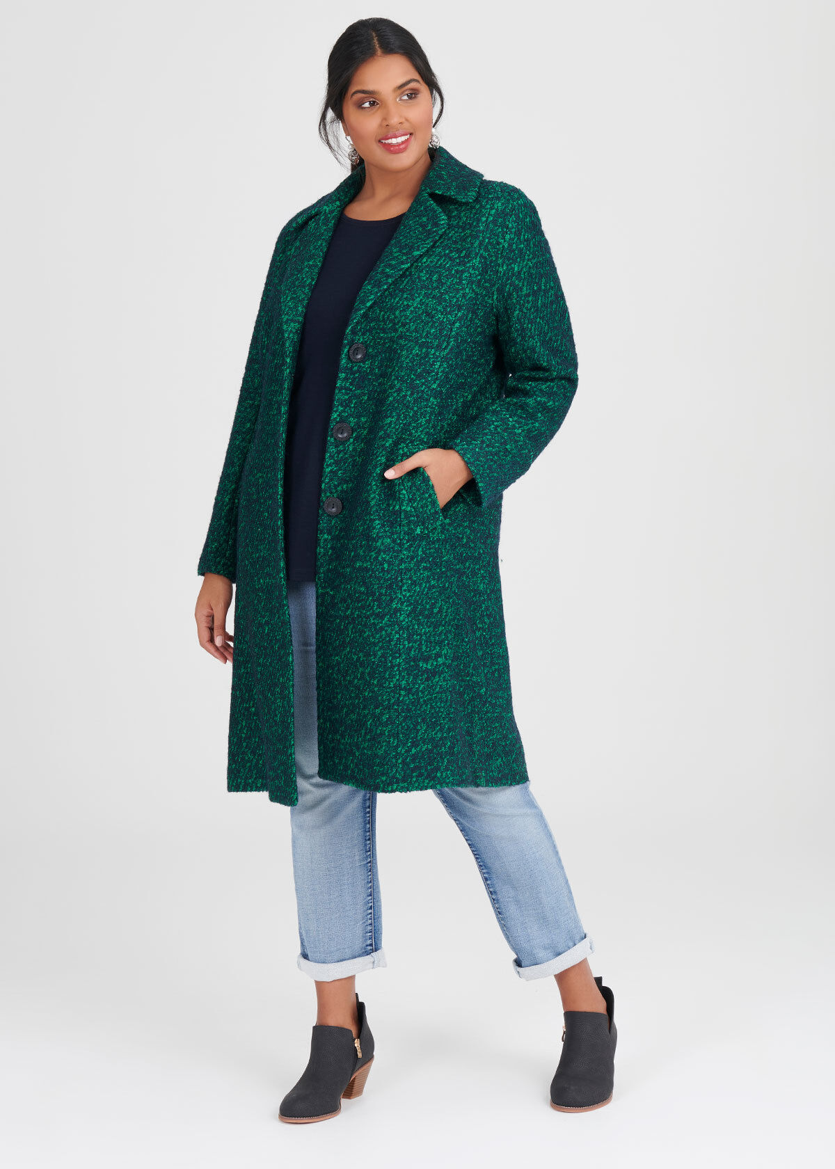 Tu deals green coat