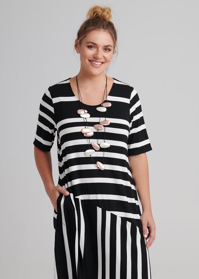 Follow Me Stripe Dress, , hi-res