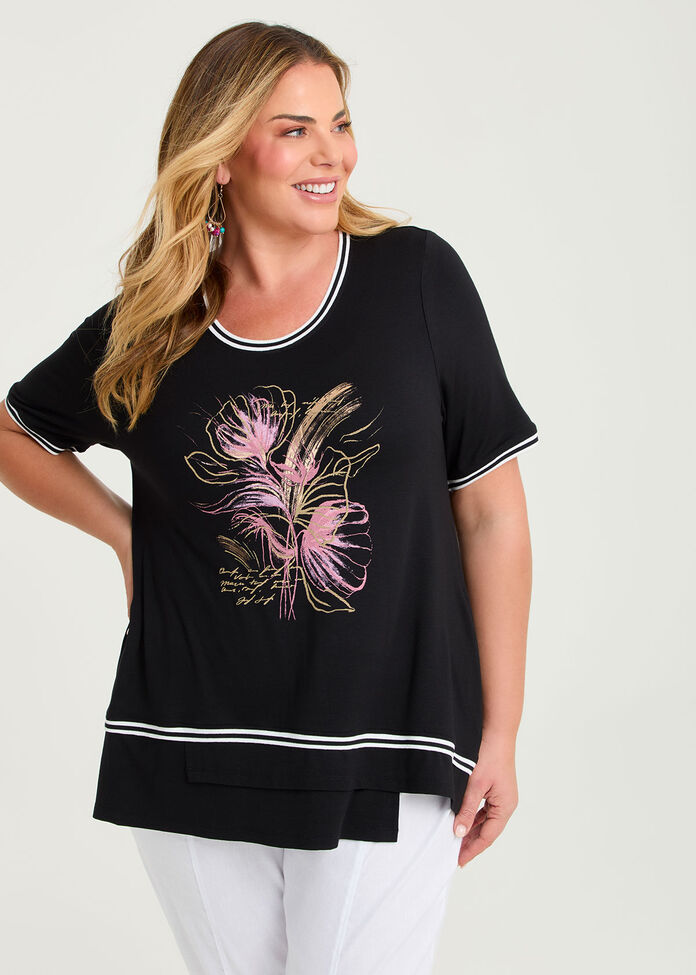 Foil Flower Natural Top, , hi-res
