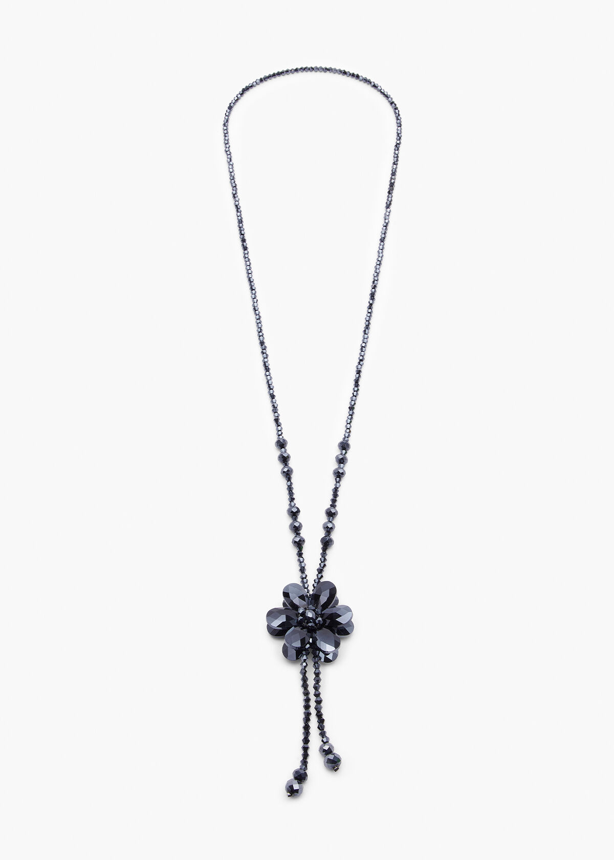 Black flower new arrivals necklace