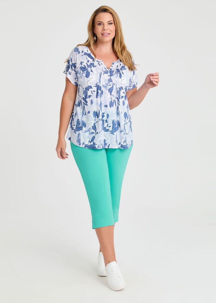 Expose Split Hem Crop Pant, , hi-res