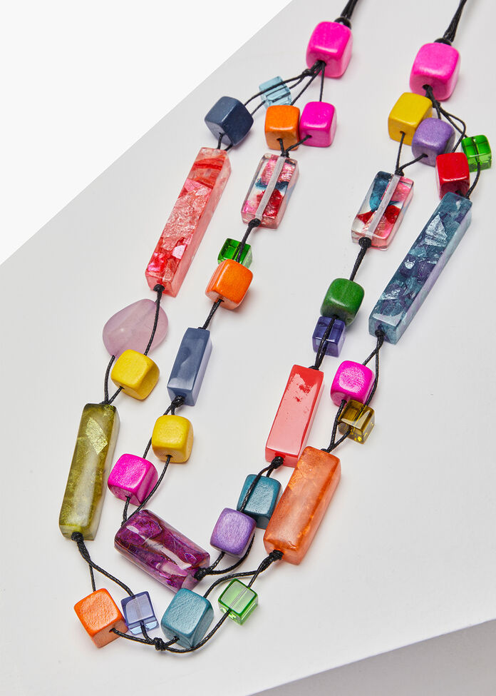 Multicolour Layer Necklace, , hi-res