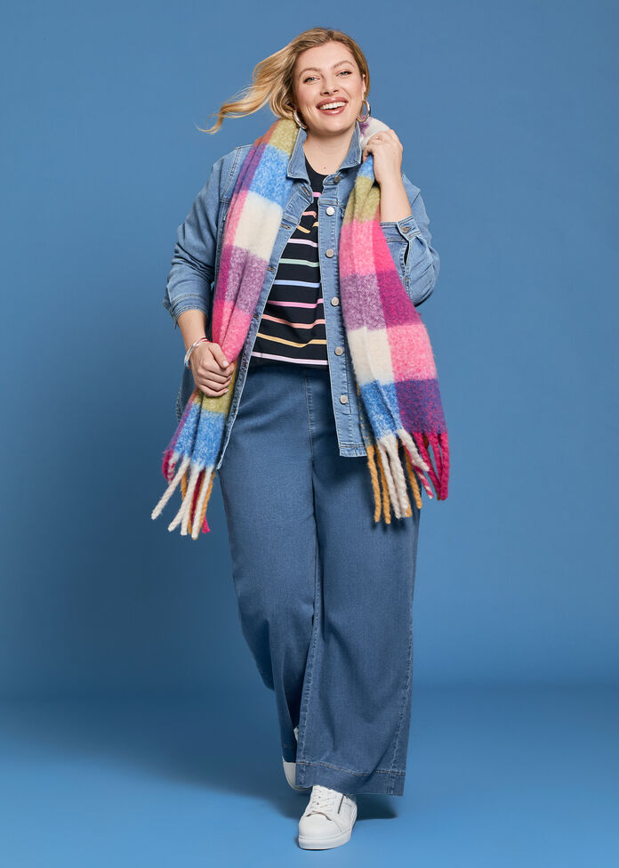 Cotton Multi Stripe Sweatshirt, , hi-res