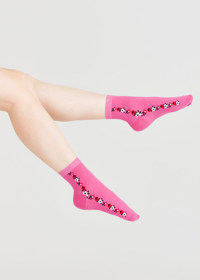 3 Pack Flower Queen Socks, , hi-res