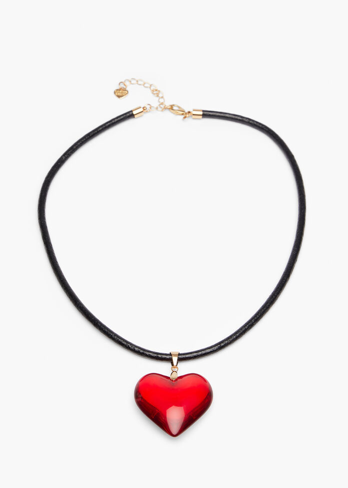 Bohemian Short Heart Necklace, , hi-res