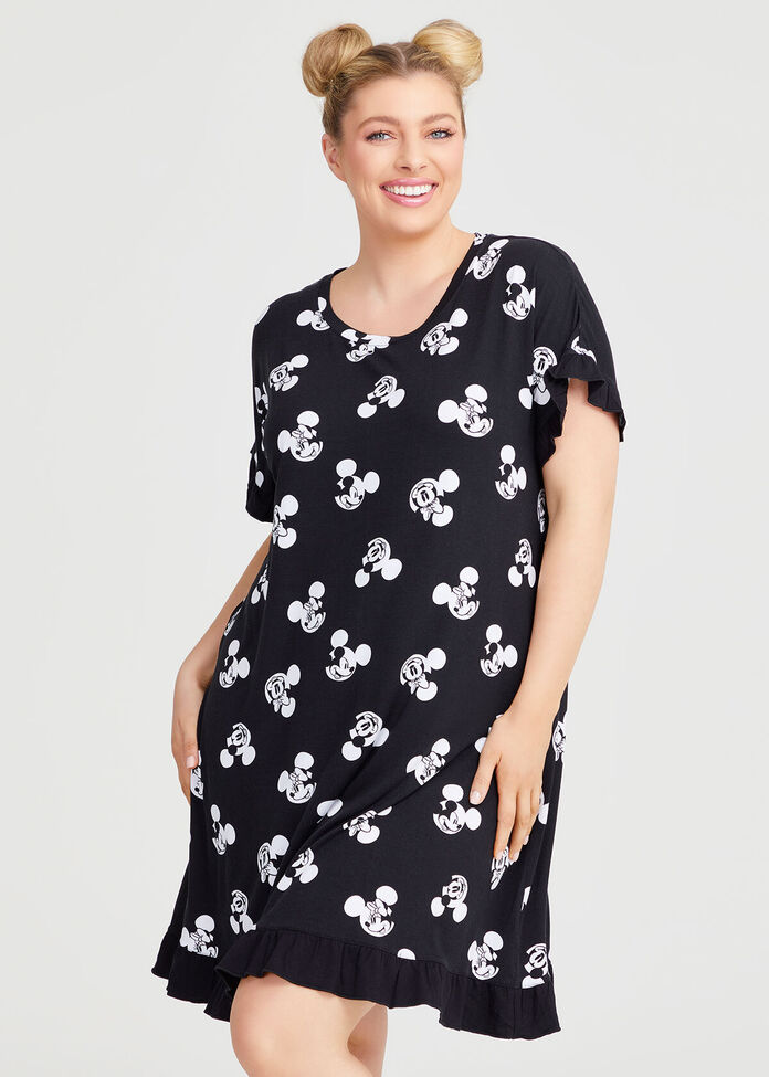 Mickey & Minnie Frill Nightie, , hi-res