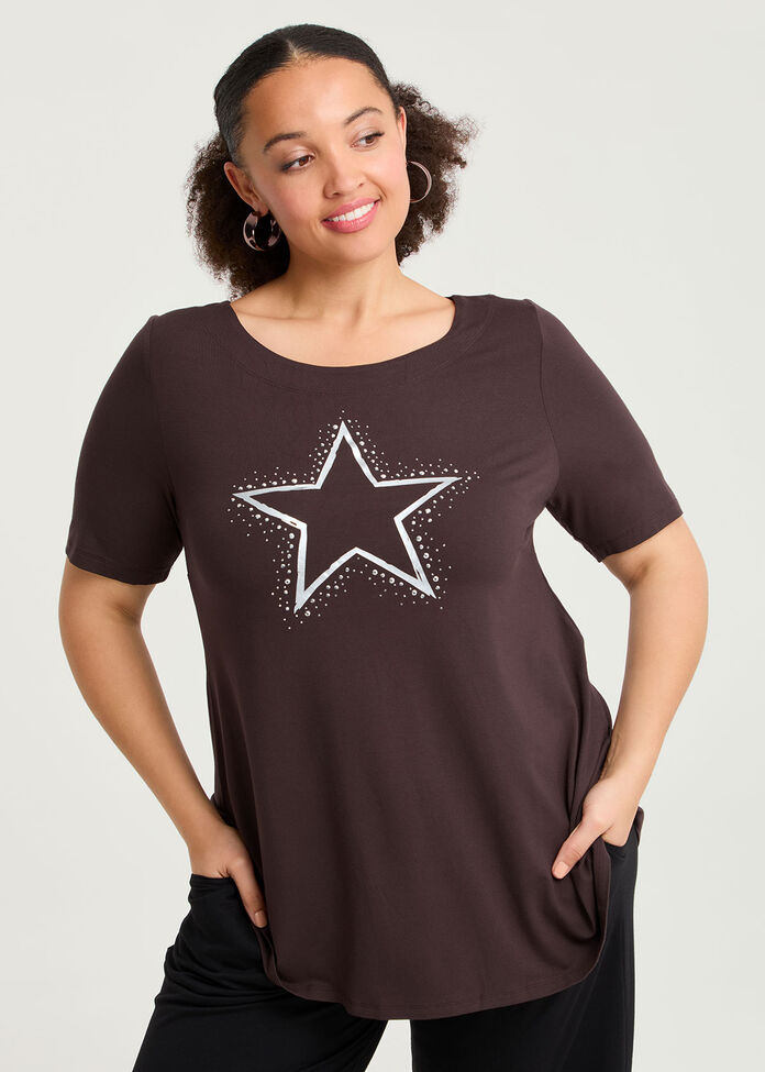 Natural Matariki Star Top, , hi-res