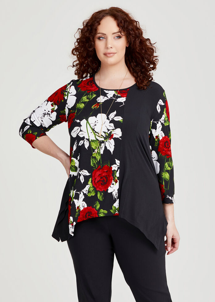 Rose Spliced Top, , hi-res
