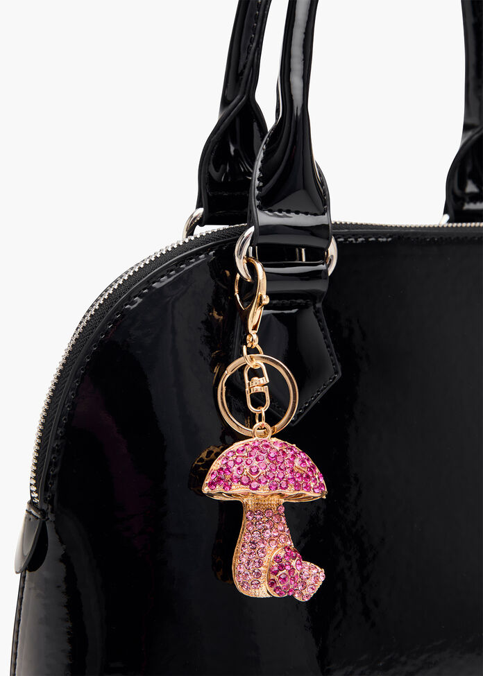 Bling Mushroom Keychain, , hi-res