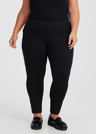 Plus Size Petite Ponte Willow Slim Leg Pant