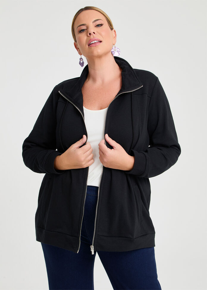 Funnel Neck Active Jacket, , hi-res