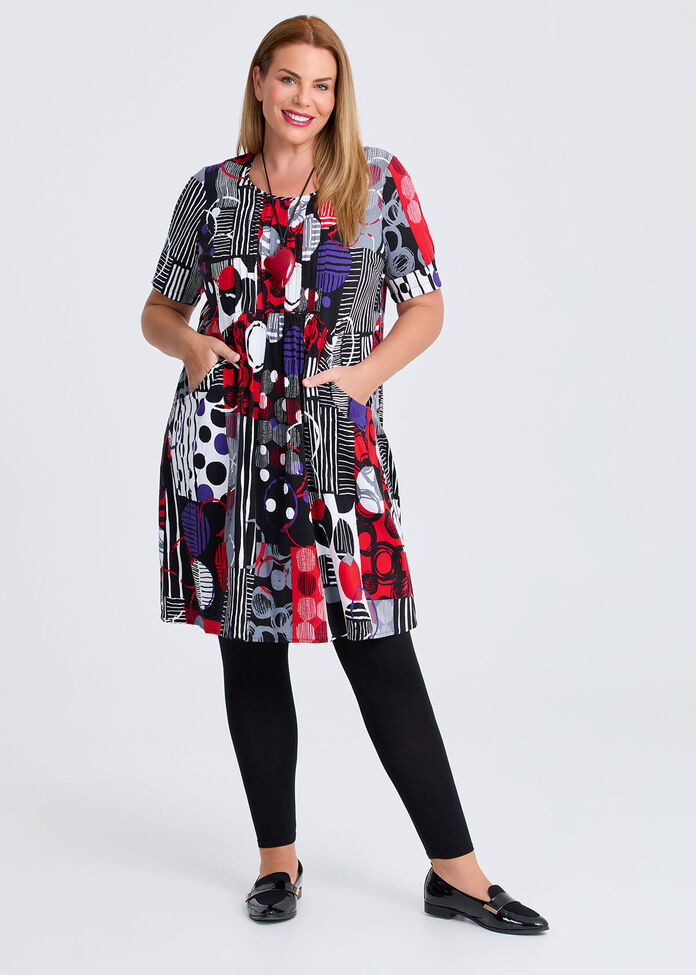 Everyday Tuck Natural Dress, , hi-res
