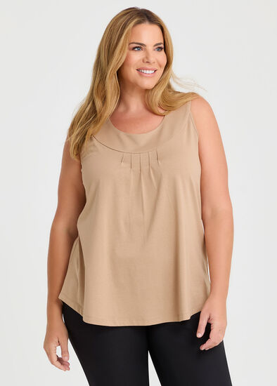 Plus Size Good Earth Australian Cotton Element Tank 