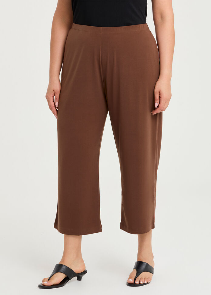 Pull On Crop Culotte, , hi-res