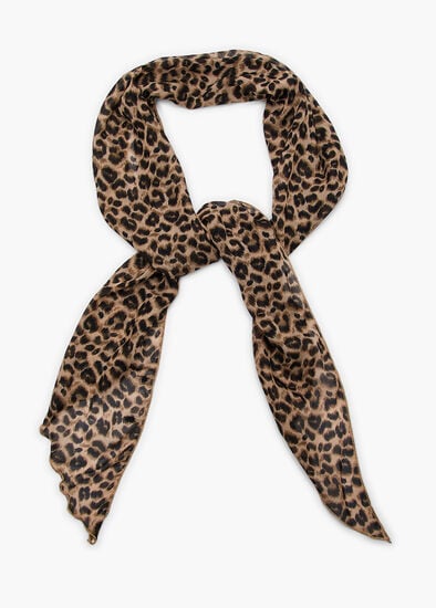 Plus Size Thin Animal Print Scarf