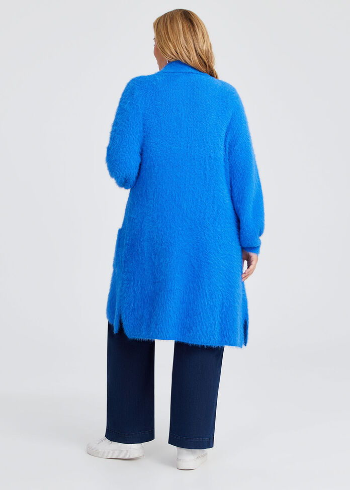 Fuzzy Chic Cardigans Shop Plus Size Fluffy Knit Cosy Cardigan