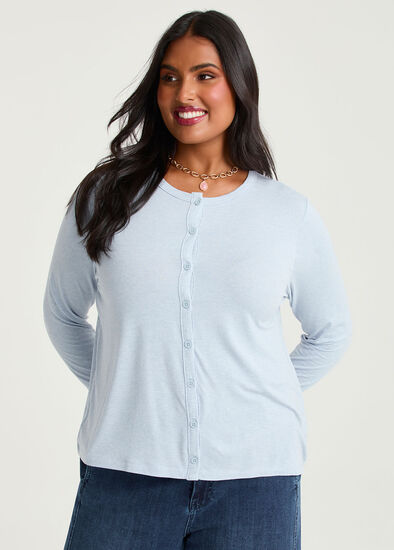 Plus Size Australian Wool Blend Cardigan