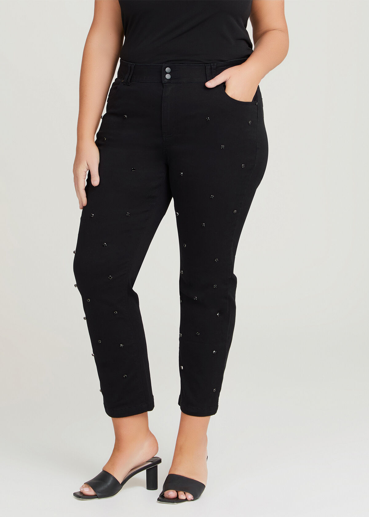 Plus size hot sale jeweled jeans
